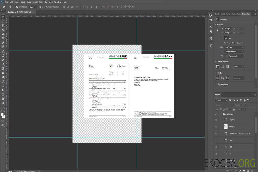 Relevé Suisse Migrosbank 2 pages template Relevé Suisse Migrosbank 2 pages template